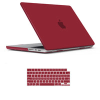 Thumbnail for Suitable for  MacBook Pro 14 Max Inch Case 2023 2022 2021 M2 A2779 M1 A2442 Hardshell Case Keyboard Cover Wine Red