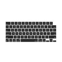 Thumbnail for Keyboard Cover Skin For MacBook Air Pro 13 13.6 14 15.3 16 A2442 A2779 A2485 A2780 A2681 A2941 M1 M2 2021 to 2023 Black