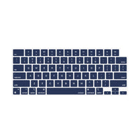 Thumbnail for Keyboard Cover Skin For MacBook Air Pro 13 13.6 14 15.3 16 A2442 A2779 A2485 A2780 A2681 A2941 M1 M2 2021 to 2023 Navy Blue