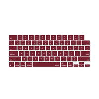 Thumbnail for Keyboard Cover Skin For MacBook Air Pro 13 13.6 14 15.3 16 A2442 A2779 A2485 A2780 A2681 A2941 M1 M2 2021 to 2023 Wine Red