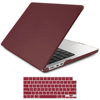 Thumbnail for Suitable for  2023 2022 MacBook Air 13 inch case M2 Model A2681 Hard Shell Case Keyboard Cover Wine Red