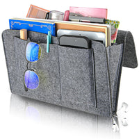 Thumbnail for Bed Organiser Bed Caddy Sofa Organiser Bedside Organiser Book Magazines Organiser Grey