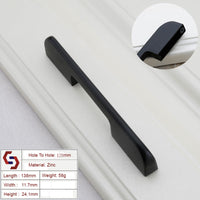 Thumbnail for Zinc Kitchen Cabinet Handles Drawer Bar Handle Pull BLACK hole to hole size 128mm