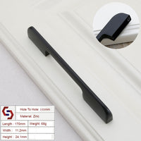 Thumbnail for Zinc Kitchen Cabinet Handles Drawer Bar Handle Pull BLACK hole to hole size 160mm