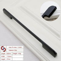Thumbnail for Zinc Kitchen Cabinet Handles Drawer Bar Handle Pull BLACK hole to hole size 320mm