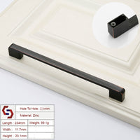 Thumbnail for Zinc Kitchen Cabinet Handles Drawer Bar Handle Pull black+copper color hole to hole size 224mm