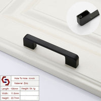 Thumbnail for Zinc Kitchen Cabinet Handles Drawer Bar Handle Pull black color hole to hole size 96mm