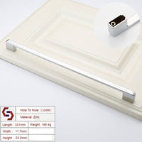 Thumbnail for Zinc Kitchen Cabinet Handles Drawer Bar Handle Pull silver color hole to hole size 320mm