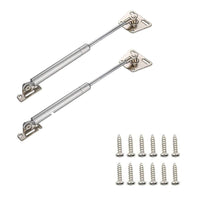 Thumbnail for 2 Pcs 100N Cabinet Door Hydraulic Hinge Metal Head Lift Support Soft Close & Buffer Telescopic