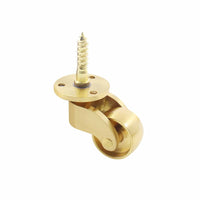 Thumbnail for 25mm Castor Brass Caster Wheel Swivel Vintage Chairs Cabinet Bed Furniture Wheels Brass