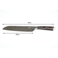 Thumbnail for Japanese Chef Knife - Pro Kitchen Knife 34cm Chef's Knives High Carbon German Stainless Steel Sharp Knife