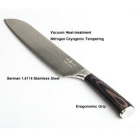 Thumbnail for Japanese Chef Knife - Pro Kitchen Knife 34cm Chef's Knives High Carbon German Stainless Steel Sharp Knife
