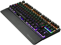 Thumbnail for Mechanical Gaming Keyboard Green Switches 87 Keys LED Backlight PC and Laptop