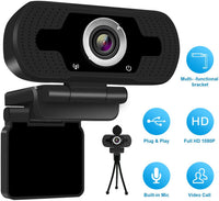 Thumbnail for 1080p HD Webcam USB Desktop Computer Laptop Camera Video Calling Built-in Mic