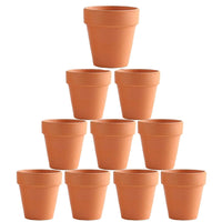 Thumbnail for 10x 5cm Flower Pot Pots Clay Ceramic Plant Drain Hole Succulent Cactus Nursery Planter