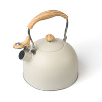 Thumbnail for 2.5 Liter Tea Whistling Kettle Stainless Steel Modern Whistling Tea Pot for Stovetop Cream