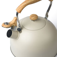 Thumbnail for 2.5 Liter Tea Whistling Kettle Stainless Steel Modern Whistling Tea Pot for Stovetop Cream