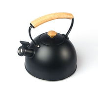 Thumbnail for 3 Liter Tea Whistling Kettle Stainless Steel Modern Whistling Tea Pot for Stovetop Black