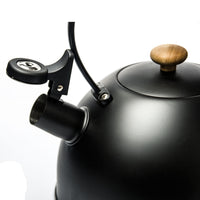 Thumbnail for 3 Liter Tea Whistling Kettle Stainless Steel Modern Whistling Tea Pot for Stovetop Black