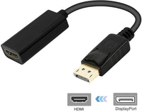 Thumbnail for DisplayPort Male to HDMI Female Gold-Plated DP Display Port to HDMI Adapter