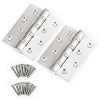Thumbnail for 304 Flat Pin Hinge Spring 2Pack 100mm Folding Butt Door Cabinet Hinges Folding Furniture Hardware