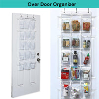 Thumbnail for 15 Pockets Over The Door Rack Hanging Kitchen Organizer Pantry Organizer Shoe Storage