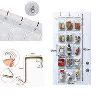 Thumbnail for 15 Pockets Over The Door Rack Hanging Kitchen Organizer Pantry Organizer Shoe Storage