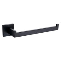 Thumbnail for Square Hand Towel Holder Ring Wall Mounted Modern Towel Bar Bathroom Kitchen Black