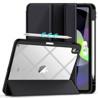 Thumbnail for iPad 10th Case 10.9 Inch 2022 with Pencil Holder, Smart iPad Clear Case with Soft TPU Auto Wake Sleep Black