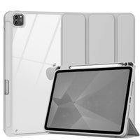 Thumbnail for iPad Pro 11 Inch 2020-2022 Soft Tpu Smart Premium Case Auto Sleep Wake Stand Clear Cover Pencil holder Grey