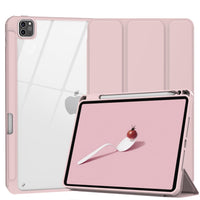 Thumbnail for iPad Pro 11 Inch 2020-2022 Soft Tpu Smart Premium Case Auto Sleep Wake Stand Clear Cover Pencil holder Pink