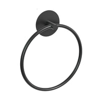 Thumbnail for Bathroom Towel Ring Bathroom Towel Rack Adhesive Hand Towels Holder Towel Hanger Round Black