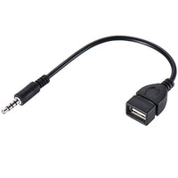 Thumbnail for Car 3.5mm AUX Audio Plug Male to USB 2.0 Female OTG Adapter Converter Cable