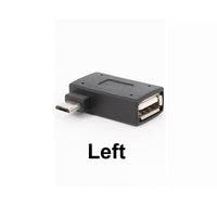Thumbnail for Left Angled Micro Usb Otg Male To Usb FemaleFlash Disk Adapter