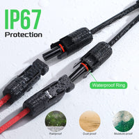 Thumbnail for 1 Pair Solar Connector Y Branch Parallel Adapter Cable Solar Panel Connectors Wire Plug Solar Panel