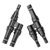 Thumbnail for 1 Pair 2 To 1 2 branch Waterproof T Branch Cable Connectors Solar PV Panel Connector Male & Female