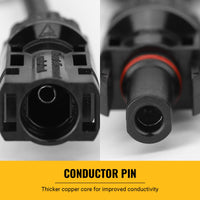 Thumbnail for 1 Pair 5 To 1 5 branch Waterproof T Branch Cable Connectors Solar PV Panel Connector Male & Female