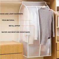 Thumbnail for 90cm Clothes Dust Cover Wardrobe Cloth Cover Clothes Storage Bag For Garments Suits Dresses Coats