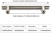 Thumbnail for Brushed Stainless steel Kitchen Door Cabinet Drawer Handle Pulls 192MM