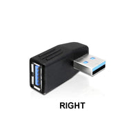 Thumbnail for USB 3.0 Vertical Right Male to Mini USB Female Plug Adapters