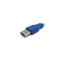 Thumbnail for USB 3.0 Plug Type-A Male to Mini B 5-pin Male Gender Changer Adapter Converter