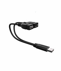 Thumbnail for USB Splitter 1 Male to 2 Female USB Extension Cable Connectors USB 2.0 Male to Dual USB Female Splitter