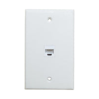 Thumbnail for Ethernet Wall Plate 1 Port Cat6 Ethernet Cable Wall Plate Adapter