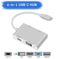 Thumbnail for 4in1 USB 3.1 Type-C Hub to HDMI Video Adapter 4K Male to Female Converter