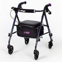 Thumbnail for Ultra Light Mobility Rollator Wheelie Walker Eggplant