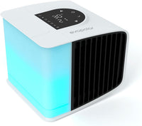 Thumbnail for Evapolar evaSMART Personal Portable Air Cooler and Humidifier with Alexa Support and Mobile App, for Home and Office, with USB Connectivity and Built-in LED Light, White (EV-3000)