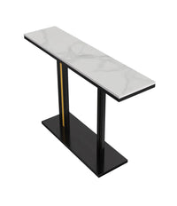 Thumbnail for Interior Ave - Pandora Stone Marble Console - Marble & Black