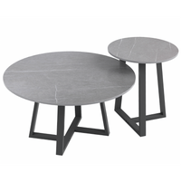 Thumbnail for Interior Ave - Broadway Two Tier Coffee Table Set - Stone Grey