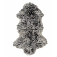 Thumbnail for Interior Ave - Mongolian Fur Throw - 90CM - Charcoal Snow