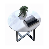 Thumbnail for Interior Ave - Sienna Lamp / Side Table - White Marble Stone
